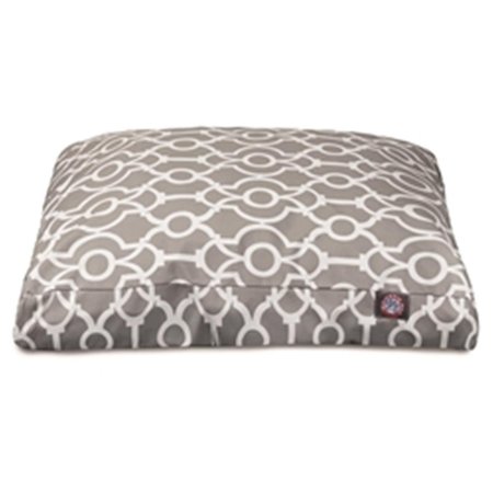 MAJESTIC PET Athens Gray Small Rectangle Dog Bed 78899560573